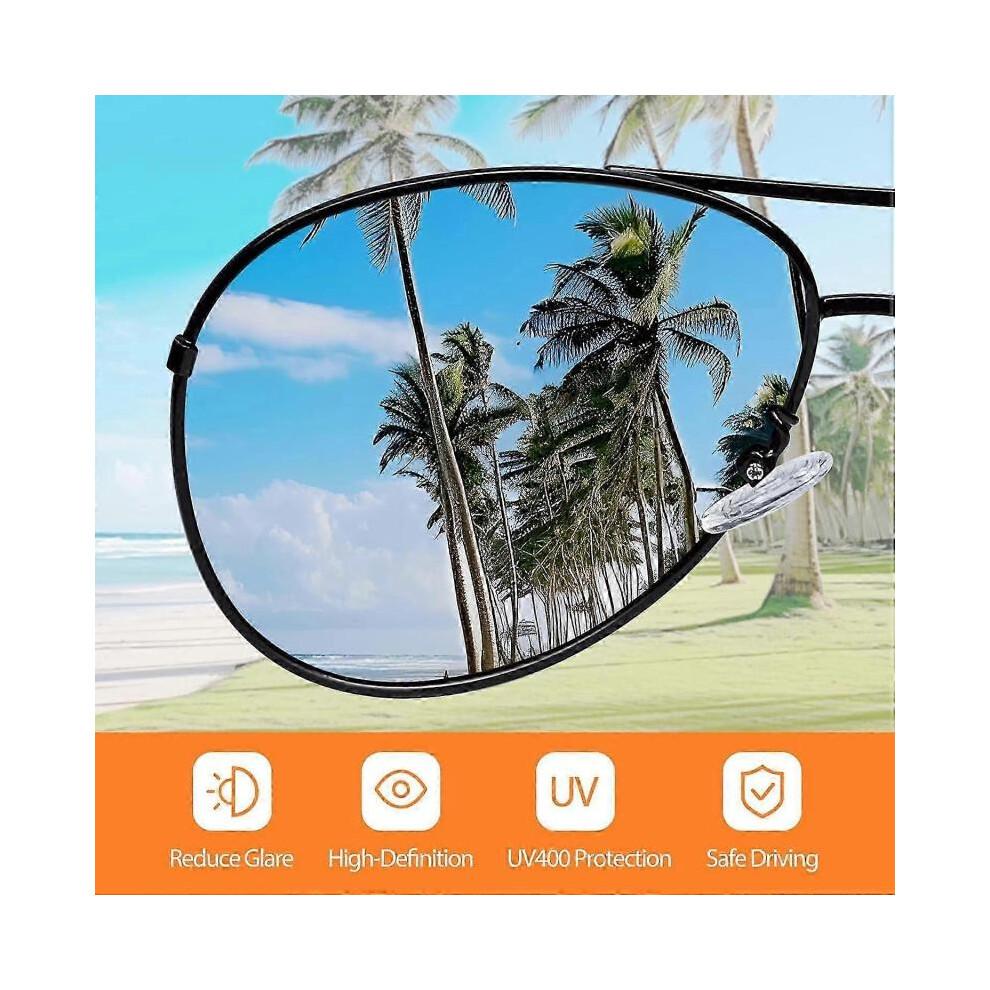 (Gun)Pilot Sunglasses Mens Polarized Sunglasses Unisex UV400 Protection Black Sunglasses Driving, Fishing,Running Classic Ultra Light Shades