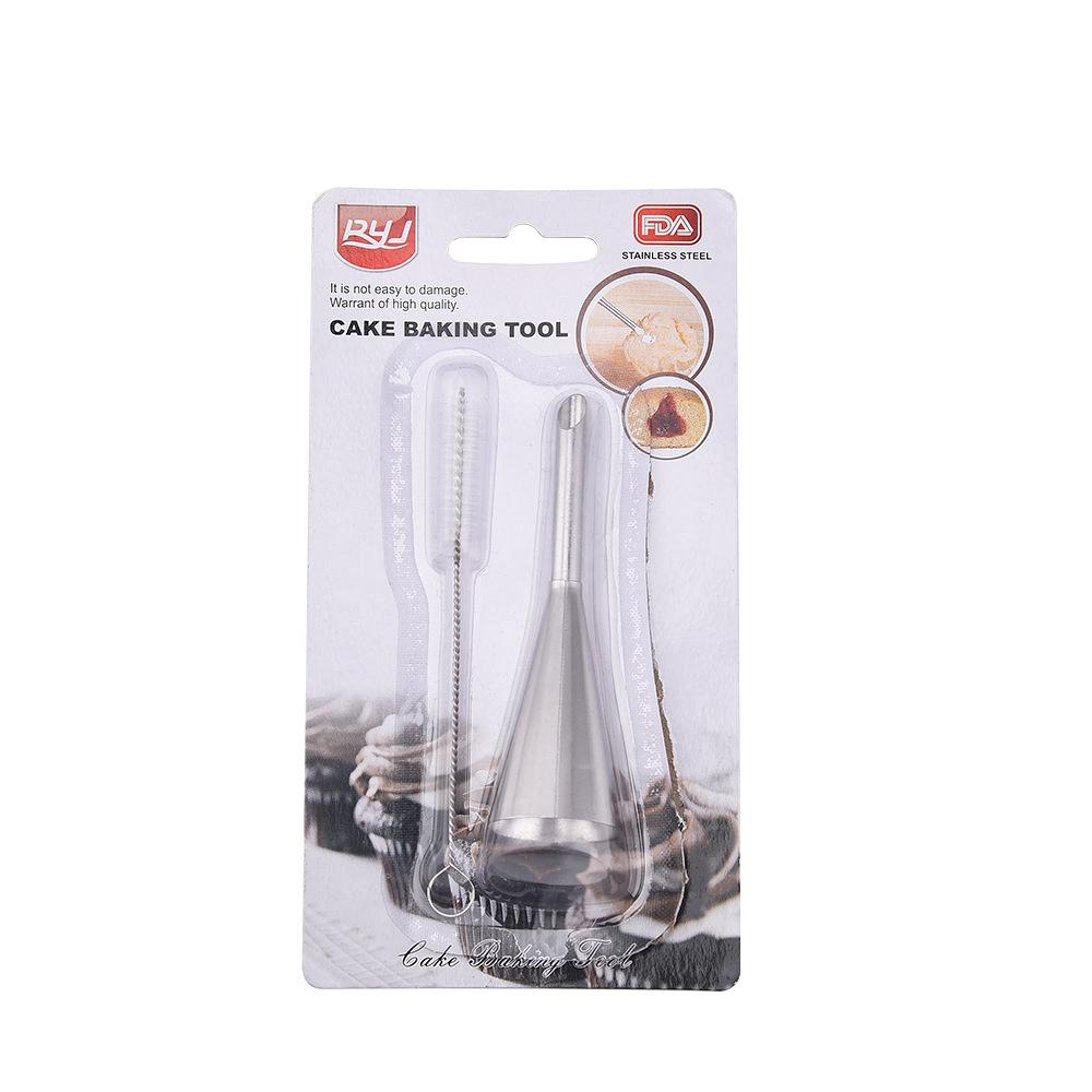 

Насадка для кремовой глазури, наконечник из нержавеющей стали, слойки для кексов, инъекция, русский шприц, насадка для слоеного теста, инструмент для кондитерских изделий