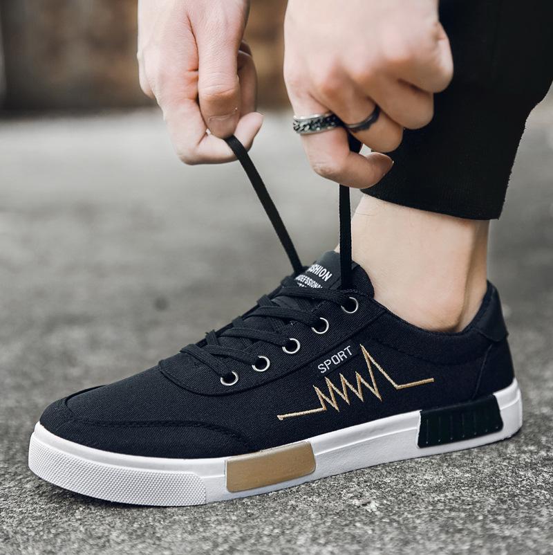 Модные тенденции Мужская обувь Повседневная обувь из ткани для дикой моды Мужская обувь — фото 4