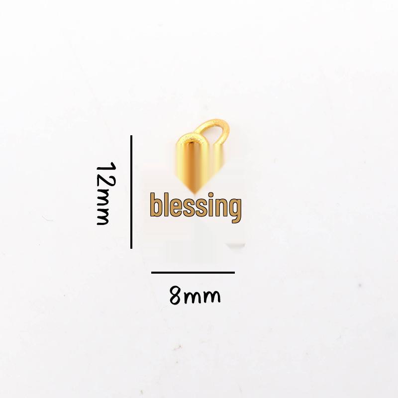 Peace & Joy Gold Sand Mala Bead Bracelet with Fortune Tag