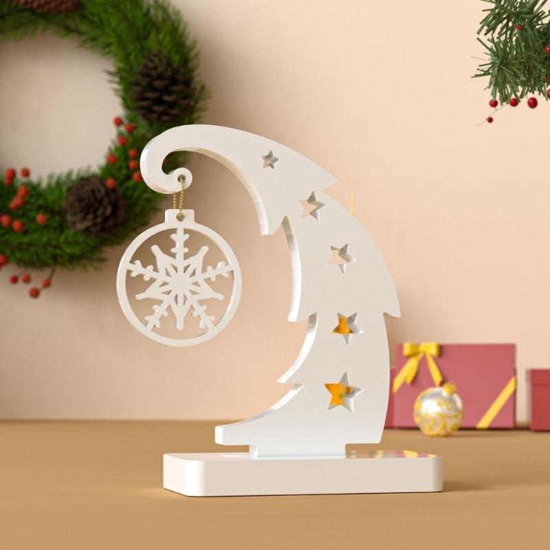 Holiday Resin Craft Mould Christmas Tree Silicone Mould With Snowflake Designs For Festive Decorations