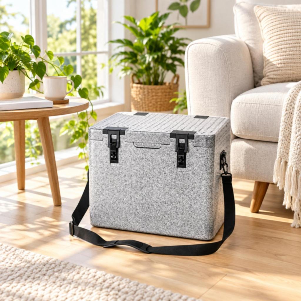 Expanded Polypropylene Foam Insulated Food Transport Box Temperatureoperated 37