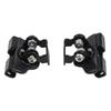 Stainless Steel Car Hood Light Bracket Pair 2PC Adjustable Set to Fit Most LED Light Bars and Strips for Enhanced Visibility