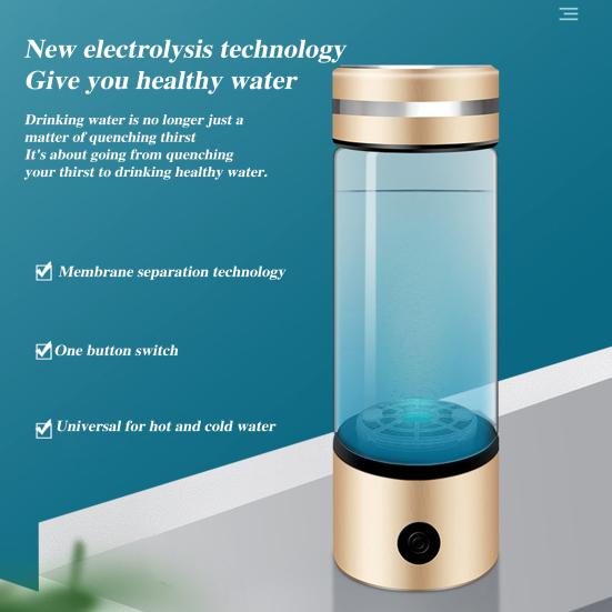 Vodíkový generátor lahví na vodu 300ml dobíjecí vodní kelímek na vodu Vodíkový stroj na láhve na vodu Přenosný elektrolýzový stroj pro domácí kancelářské cestování