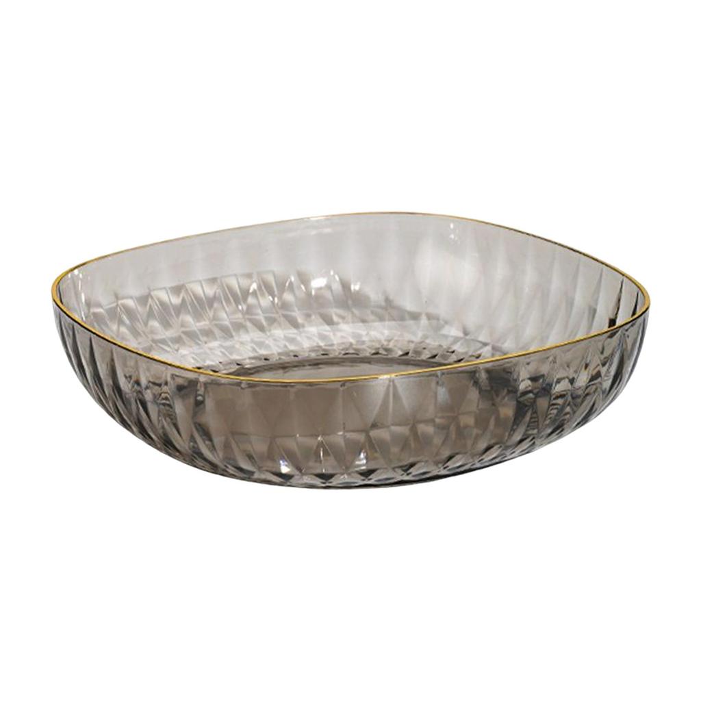 Food Storage Tray Kitchen Organizer Dessert Plate Decorative for Restaurant Party , Grey