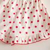 Girls Stretchy Fabric Waist Shorts Round Dot Pattern Embellishment Short Pants For Daily Wear Everyday Activity Wear Summer