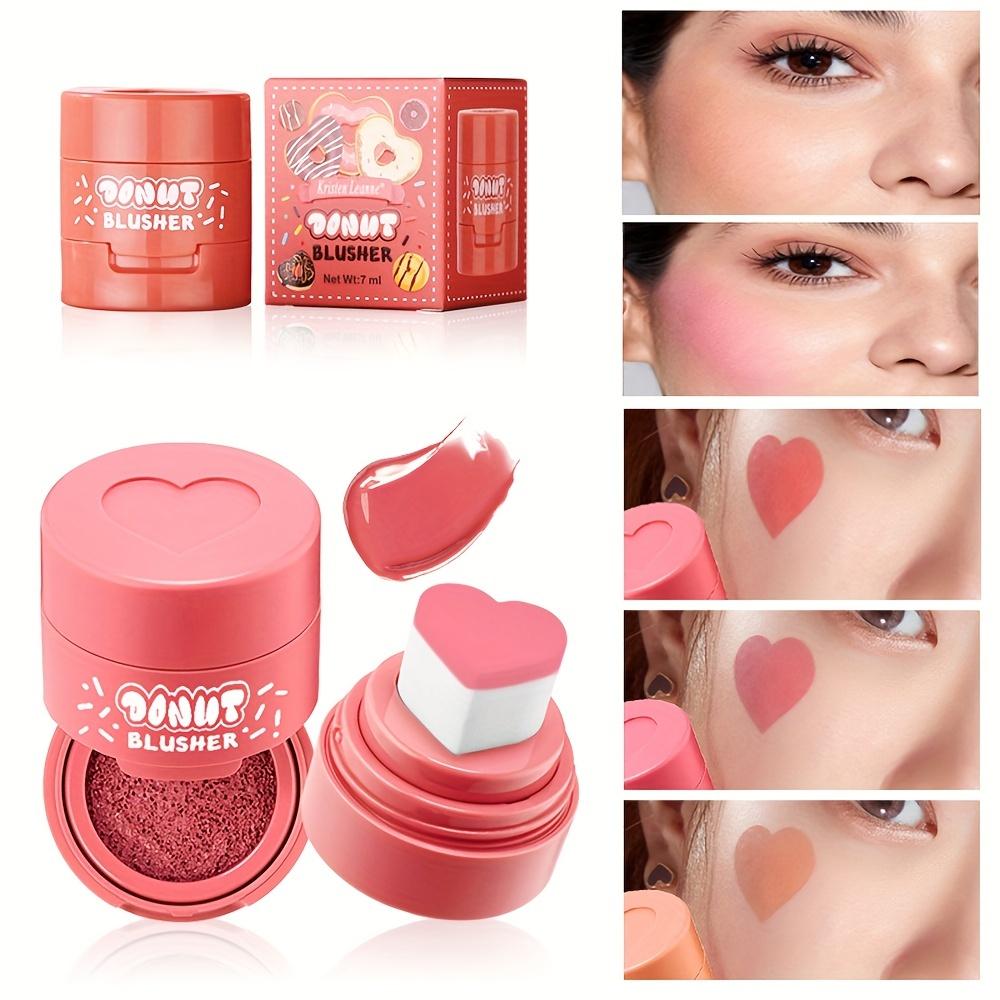 6 Farben Love Air Cushion Liquid Blush Face Lip Universal Natural Nude Matte Velvet Blush Makeup Geschenk für Frauen