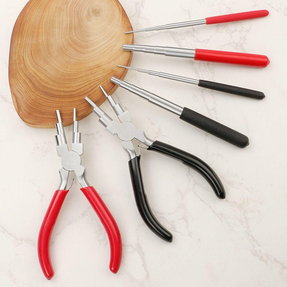 Non-Slip Jewelry Pliers Set Comfort Grip Handle Wire Looping Pliers for 3Pcs/Set DIY Tools