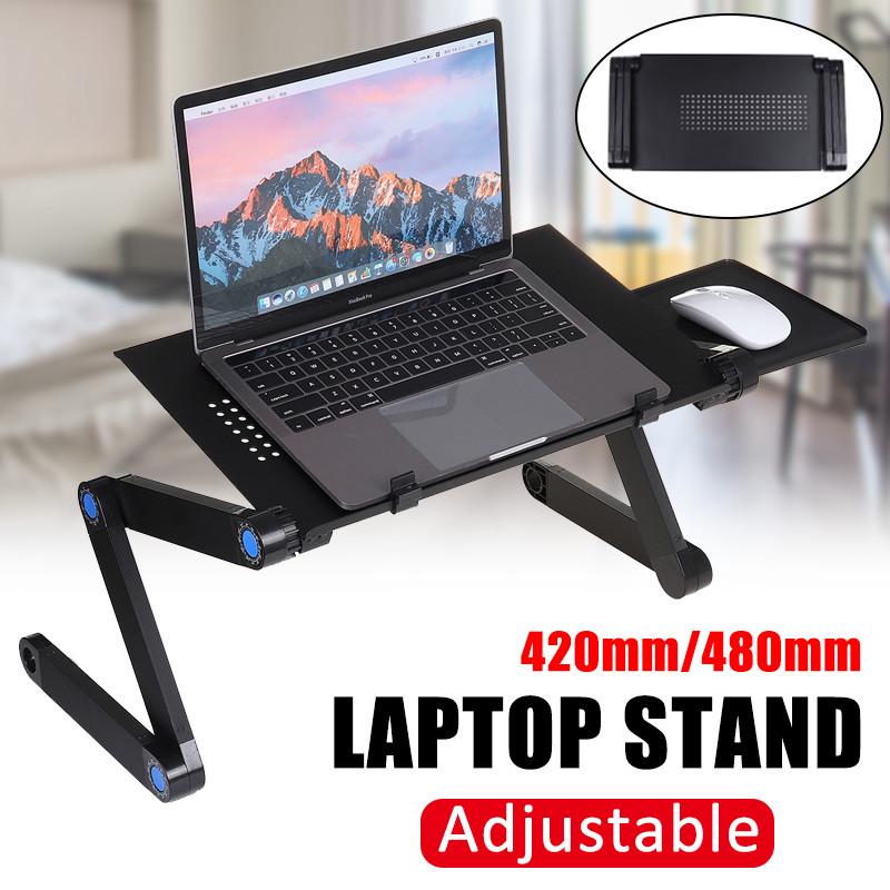 42CM/48CM Adjustable Folding Laptop Desk Computer Table Stand Tray for Bed Useful Side Tables Furniture Living Room Table