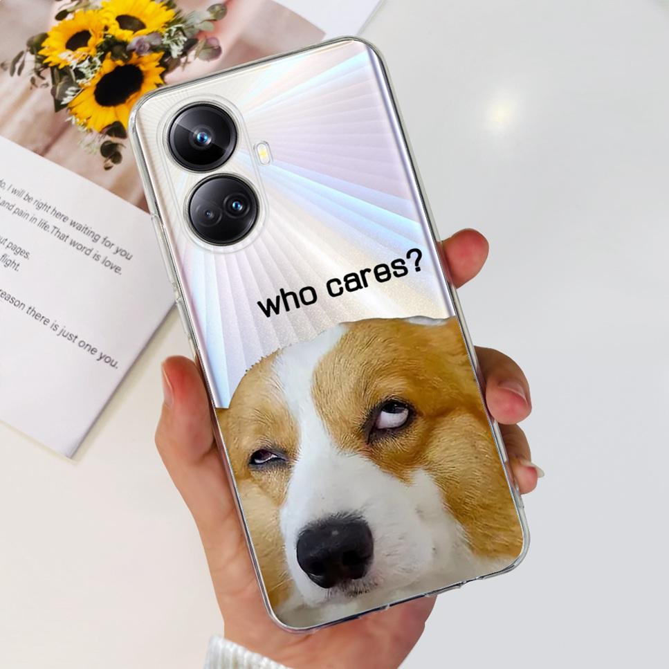 For Realme 10 Pro+ 6.7" RMX3687 Case Cute Cartoon Astronaut Cat Soft Silicon TPU Cover For Realme 10 Pro Plus Bumper Phone Case