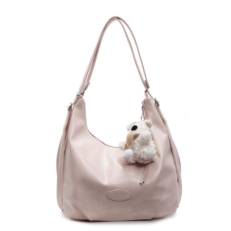 Spring and Summer New Niche Casual Soft Leather Multi-back Backpack Bag Female Students Commute To Class Large-capacity Tote Bag