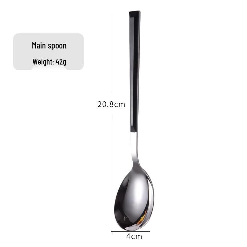 Cmaos Imitation Wood Handle Cutlery Spoon