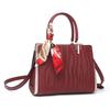 Red Ripple Wedding Bag Bridal Bag Women'S Bag Mom Bag Engagement Handbag Large Capacity Embossed