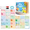 Write Wipe Activity Book Toddler Pen Control Training Book Funny Pen Guide Training Card Book for Children Early Learning