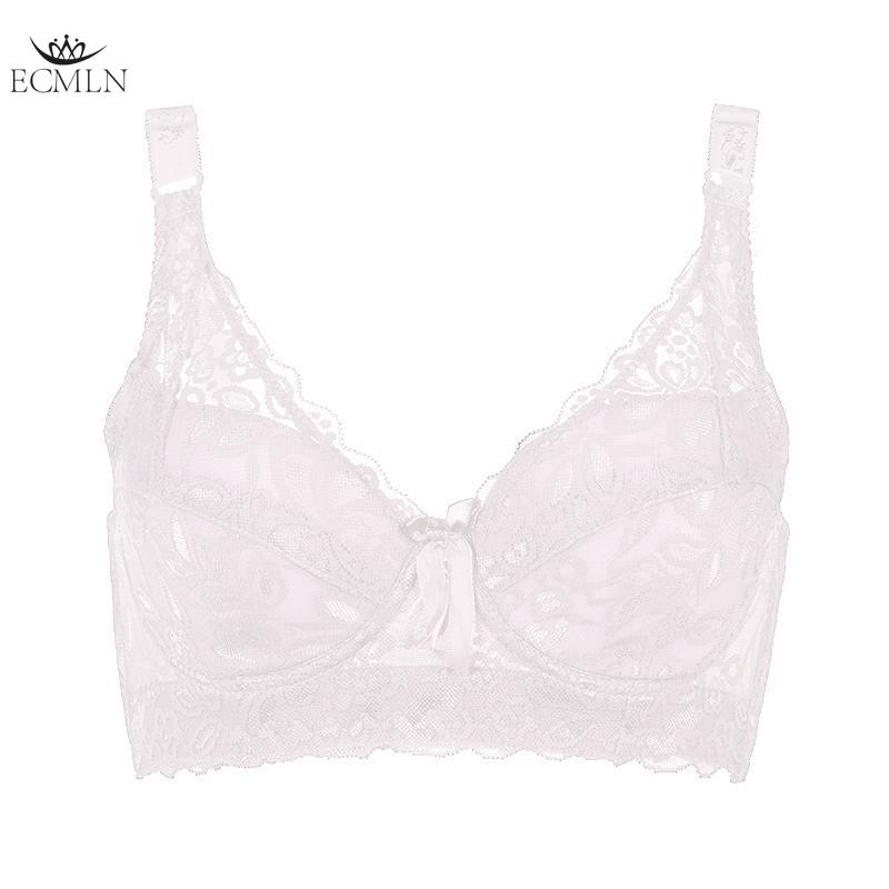 

Женский сексуальный изысканный кружевной бюстгальтер пуш-ап большого размера, тонкие вкладыши, стальное кольцо, бюстгальтер большого размера 36-46 чашка C/D/E, бюстгальтер на косточках 40/90 белый