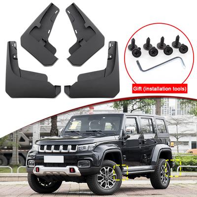 Pekin BAIC BJ40 2023 2024 2025 ABS Araba Çamurlukları Çamurluk Koruyucuları Çamurluklar Ön Arka Çamurluk Aksesuarları İçin Araba Tasarımı