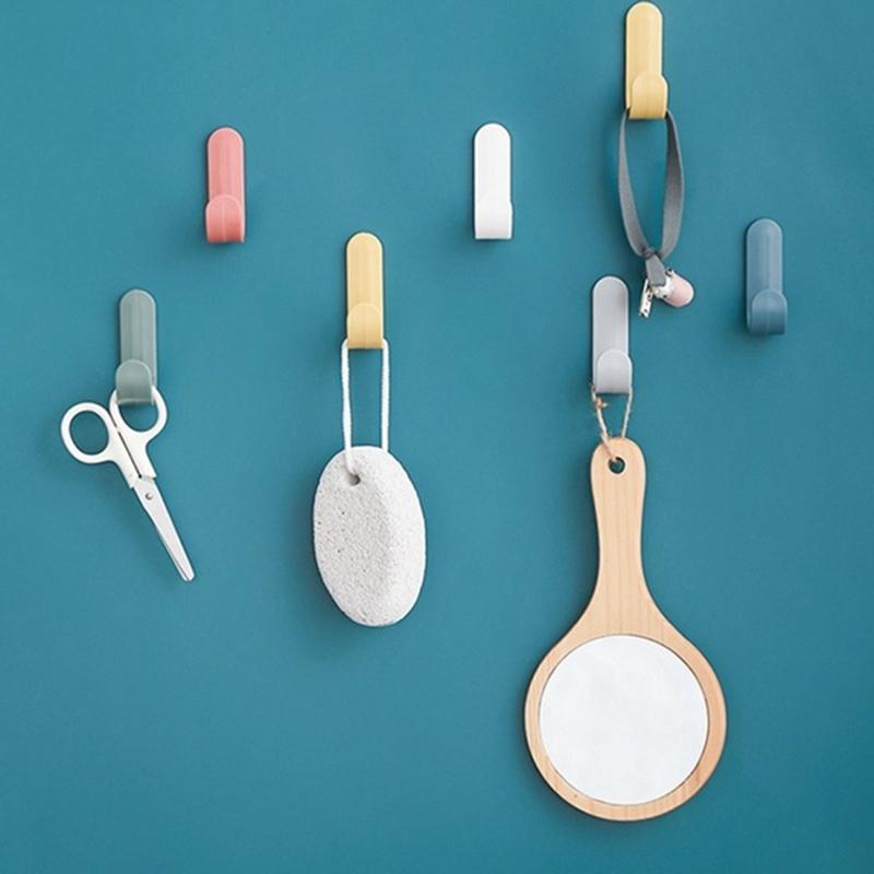 3Pcs Mehrzweck Wand Organizer Haken Hinter-tür Schlüssel Kleiderbügel Haken Bad Robe Handtuch Halter Rack Küche Hardware regal Haken