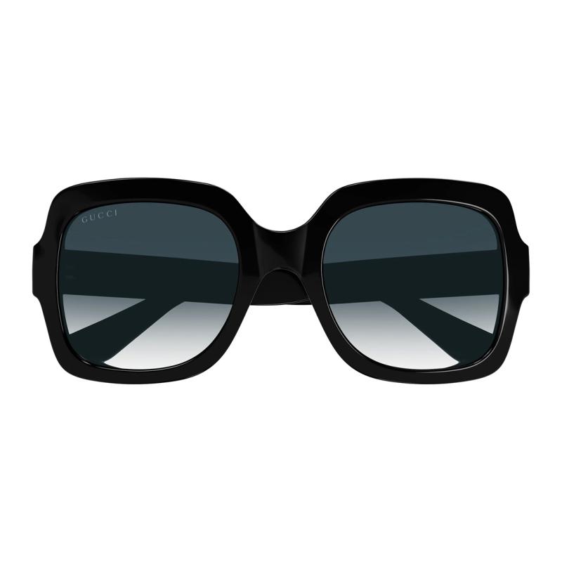 GUCCI Gradient Cool & Comfortable Injection Molded Square Sunglasses Women's Black