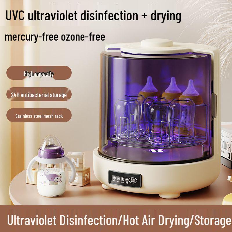 Baby Bottle UV Sterilizer & Dryer - 2-in-1 Storage & Cleaning Cabinet