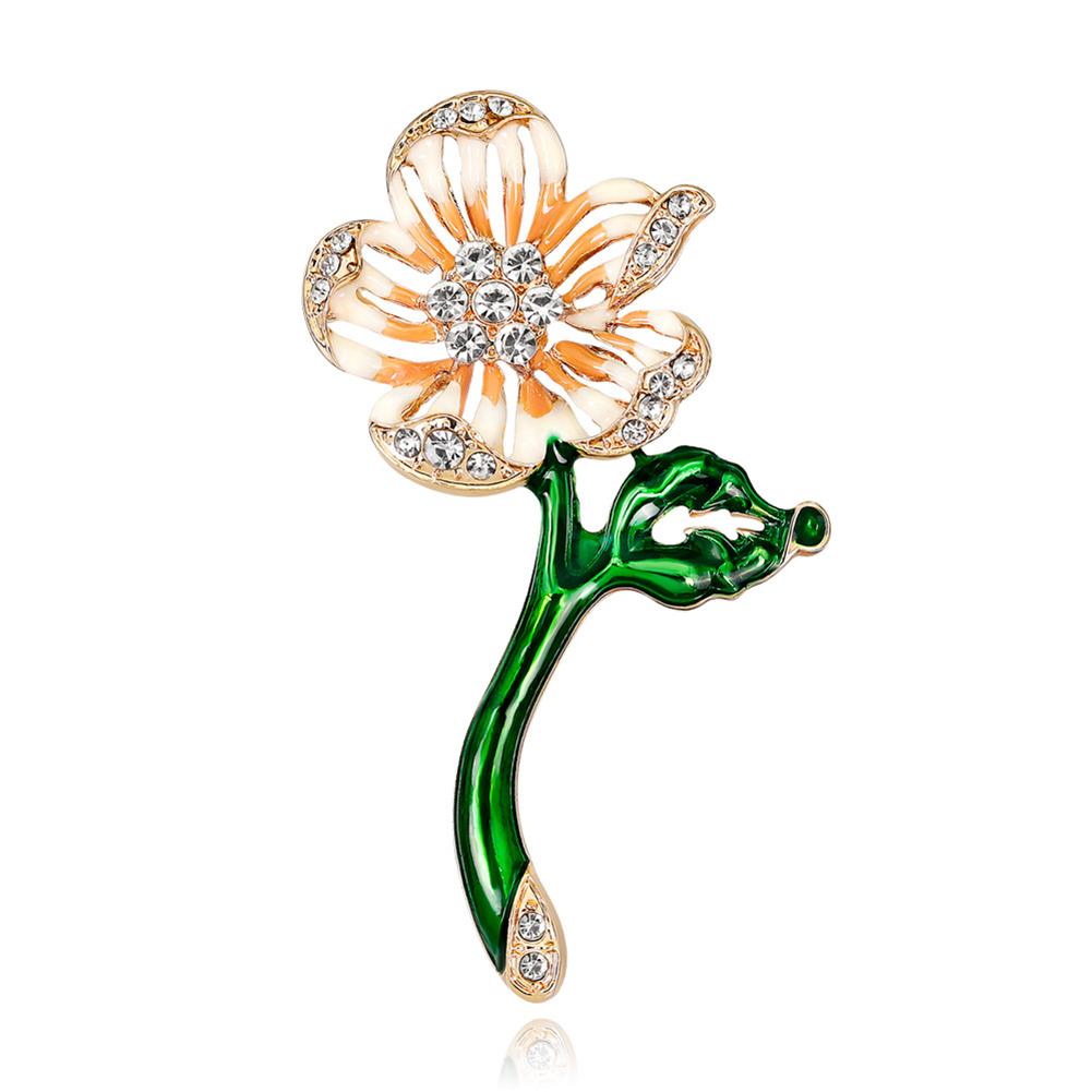 Exquisite Halloween Flower Brooch Women Chic Breastpin Halloween Gift