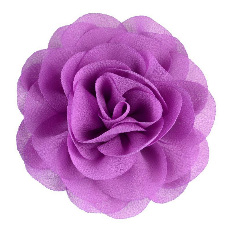 8cm Handmade Pearl Chiffon Rose Flower for Shoes, Hats, Clothing, and Headwear Accessories