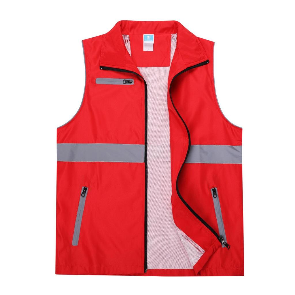 Custom Printed Reflective Volunteer Vest for Events and Construction Safety