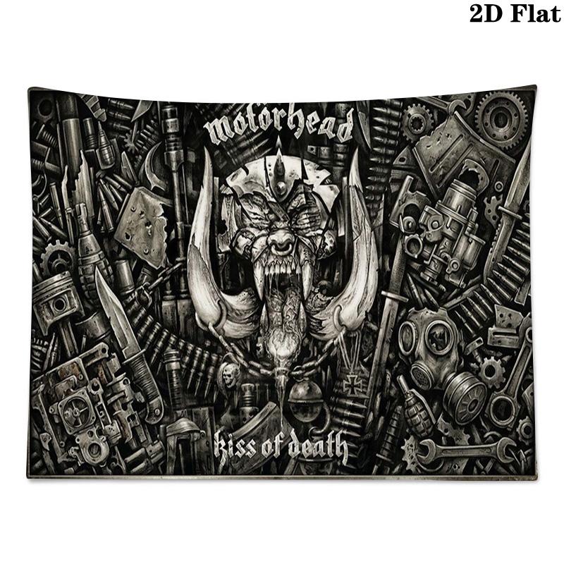 Tapestry Motorhead Estetyczna Dekoracja Ścienna Drukowany Materiał Koc Dekoracyjne Tapiserie do Sypialni Salonu Wystrój Domu