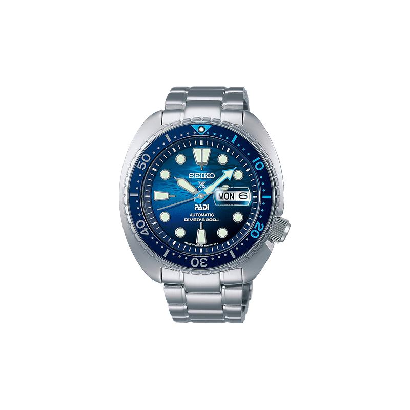 

SEIKO prospex series PADI limited edition 200 meters waterproof automatic/manual mechanical movement Steel Strap 45mm men s watch blue dial SBDY125