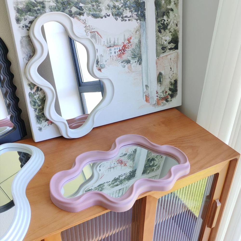 

Cloud Shaped Makeup Mirror Wall-mounted Desktop Makeup Mirror New Dressing Mirror Desk K