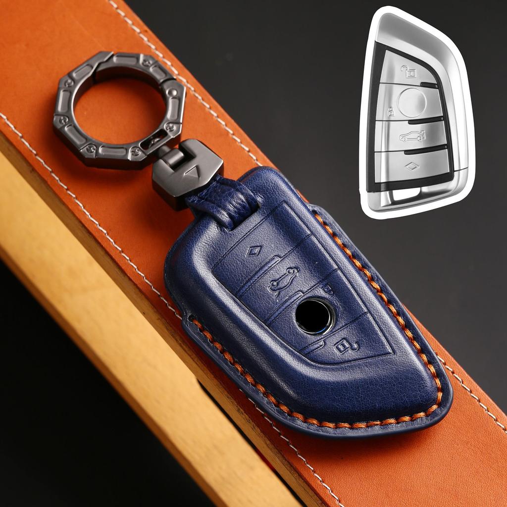 Applicable To Blade Car Key Case X3 Car Key Case Leather X5 Premium Sense Key Case Protective Case 3 Series 5 Series X1