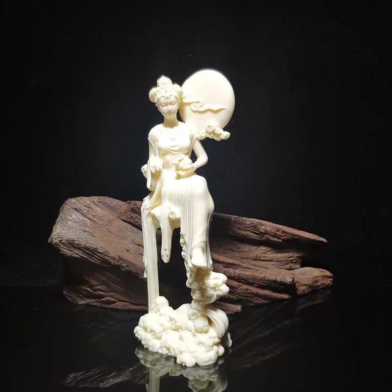 Resin Chang'e Fairy  Decorative Sculpture Statue Chinese Mythological Characters Home Room Office Decoration Accessories