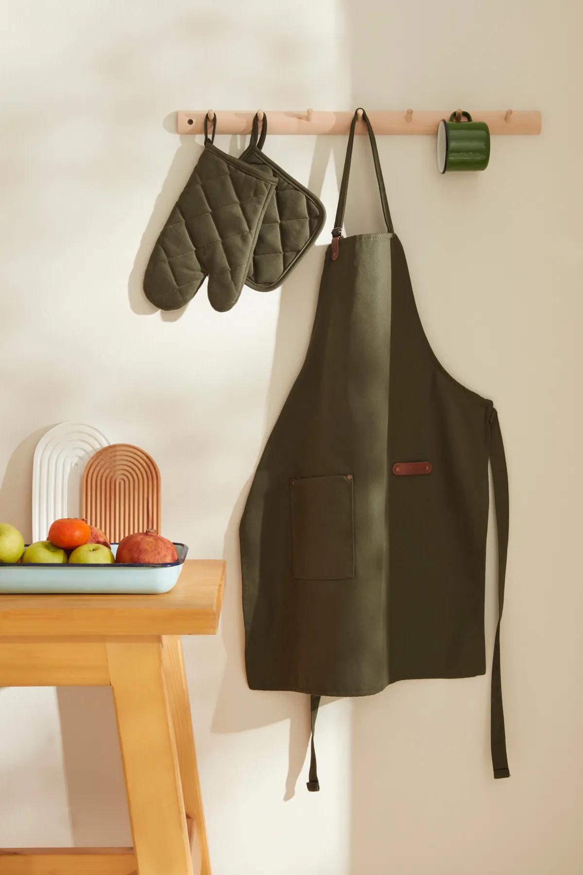 

Karaca Lisa Gabardine Kitchen Apron Khaki