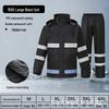 300D Oxford Traffic Safety Reflective Raincoat and Rainpants Set - Anti-Rainstorm, Outdoor Duty Gear