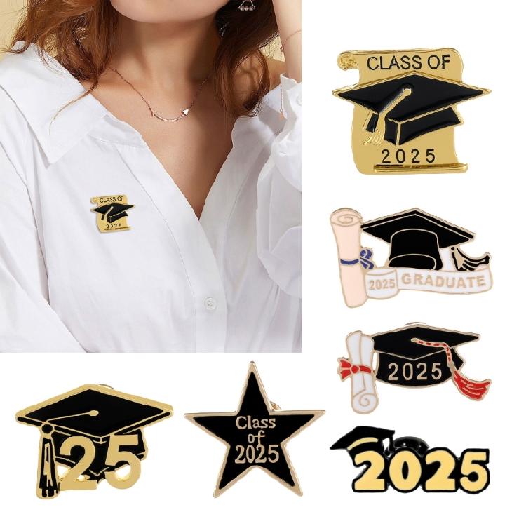 Exquisite Graduation Caps Brooch High Quality Scholar Hat Brooch Suitable for Graduates and Celebratory Event