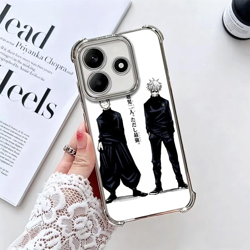 Anime Geto Suguru JUJUSU Soft Phone Case For Xiaomi Redmi Note 14 15 Pro Plus 13 12 11S 11T 5G 10 9S 9 Plating Anti-Fall Fundas