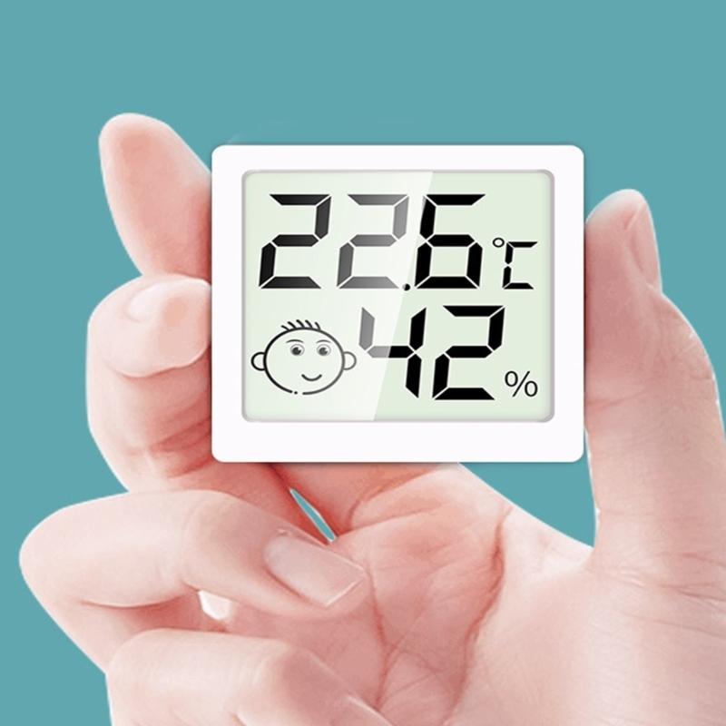 High precisions LCD Display Humidity Temperature Meter Magnetic Mount Stand Base ABS Universal for Home Office Use
