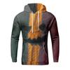 Halloween Print Men's Loose Hooded Sweatshirt