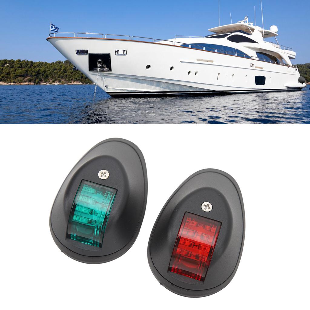 1 Pair LED Navigation Light Professional Alarm Indication Navigation Signal Light for Boat Yacht  12V 2W