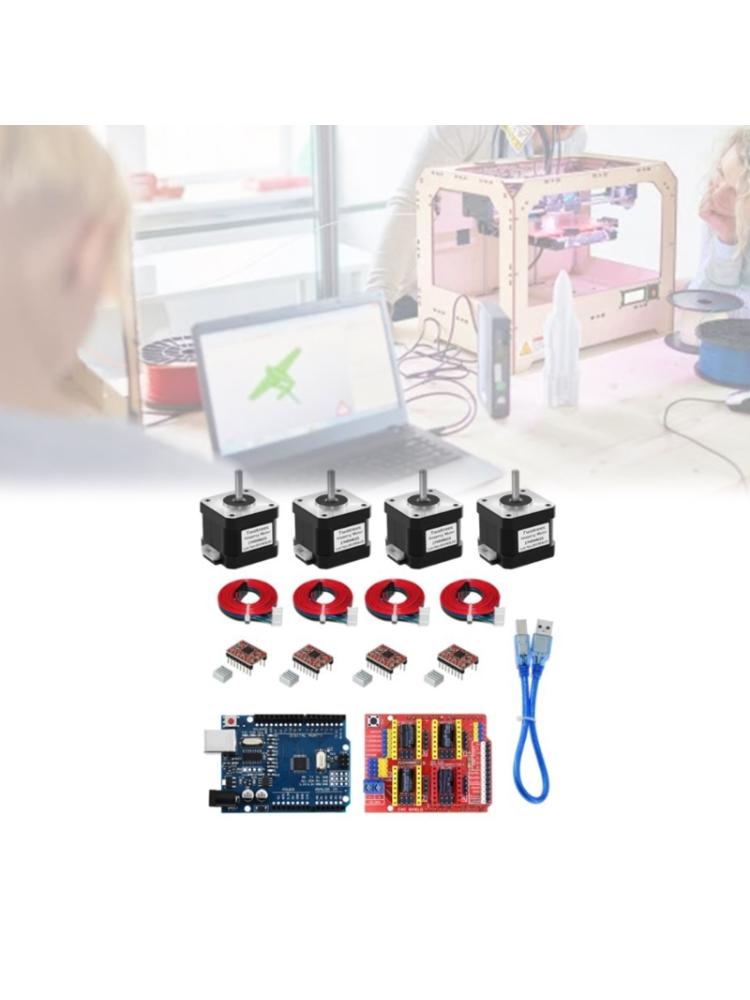 Professionelles 3D-Drucker-CNC-Kit CNC-Shield-Erweiterungskarte .0 Gravurkarte A4988 + Schrittmotor River Nema17