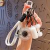 Bag Charm Hand-Woven Fitness Weight Mini Dumbbell Gym Lover DIY Girl Nylon Rope Pendant
