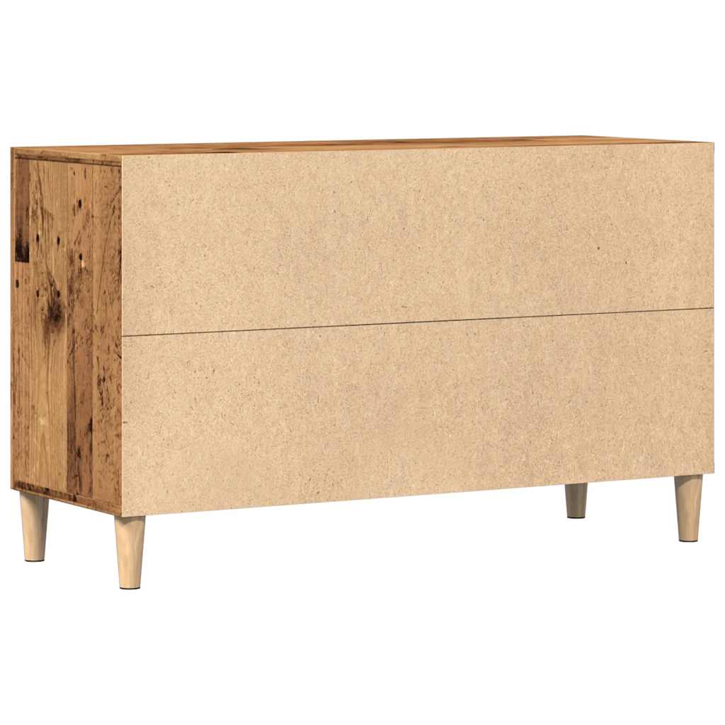 Vidaxl Chest of Drawers, Old Wood, 100X36X60 Cm, Wood-Based Material