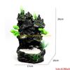 F26C Aquarium Decoration Artificial Resin Landscape Fish for Tank Rock Mountain View Underwater Sand Waterfall