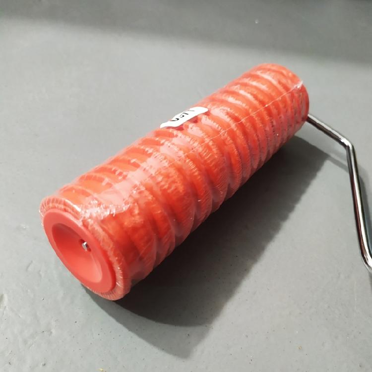 Grain Pattern Paint Rubber Roller 7'' Paint Roller Painting Tool for Home Office