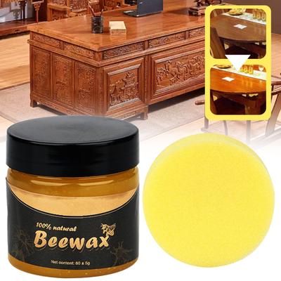 Natural Beeswax For Wood Furniture Polish Waterproof Wood Gentle Non-Harm To Wood Polishing Cream For Wood Furniture Floors