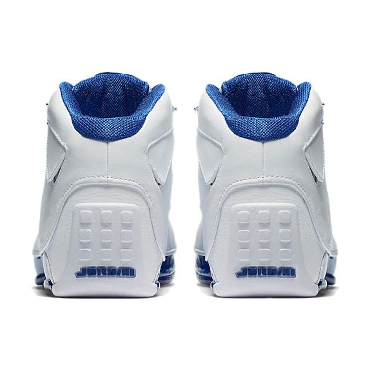 Air Jordan 18 Retro White Sport Royal 2018 Unisex Sneakers Metallic-Silver AA2494-106
