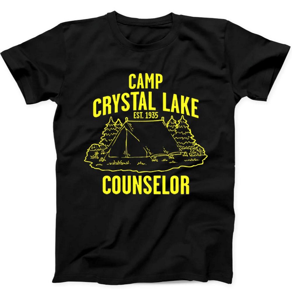 

Camp Crystal Lake Funny Meme Film Music Gift Black Tee T Shirt 427 XL