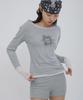 CHICKS Frakly Layered Color Block T-Shirt Melange