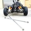 1 Pair 295mm 8mm Steering Tie Rod Kit Fit for Go Kart ATV Racing Cart Steel Alloy High Strength Long Lasting Go Kart Steering Tie Rod Tie Rod End