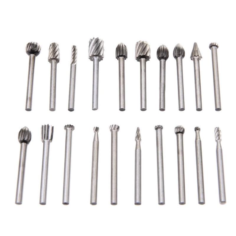 6/20 Stück/Set 3 mm Holzbohrer Düsen für Dremel-Aufsätze HSS Edelstahl Holzschnitzwerkzeug-Set Holzbearbeitung