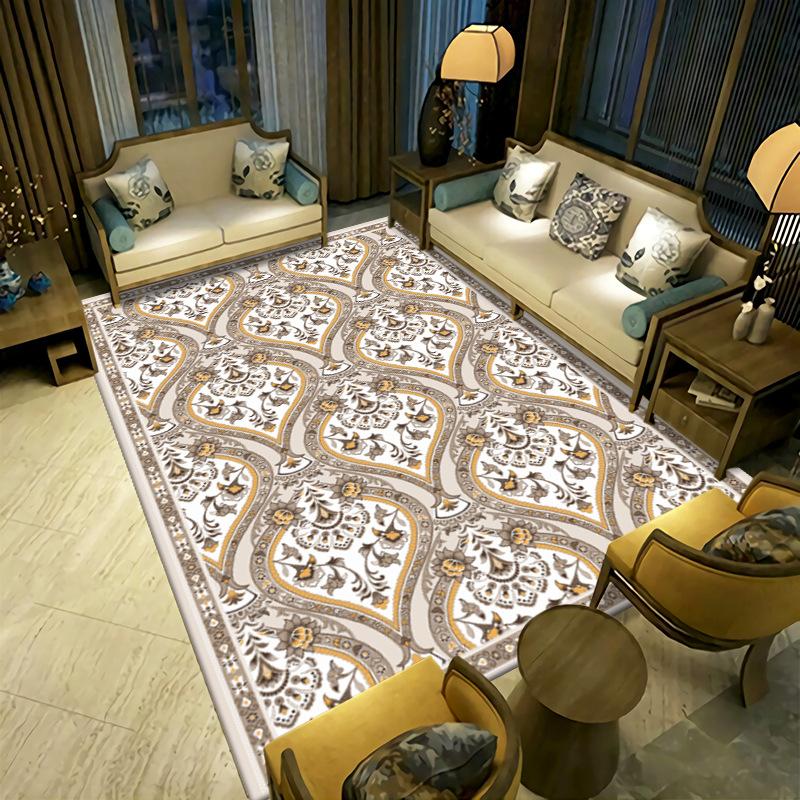 

Новый ковер для гостиной в китайском стиле, простой коврик для журнального столика, дивана, ковер у кровати, простой в уходе 200 * 300cm